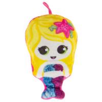 LG Imports knuffelzeemeermin meisjes 16 cm pluche roze - thumbnail