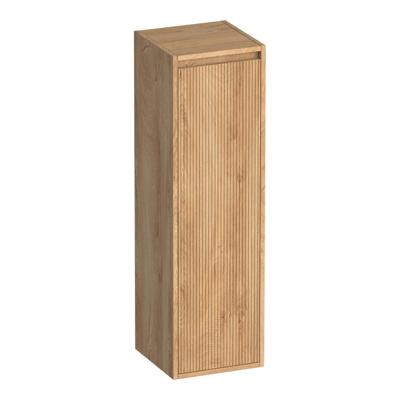 Brauer Adore - Wavy - Hoge Kast - 120 cm - 1 Deur - Greeploos - Rechtsdraaiend - Forest Tan