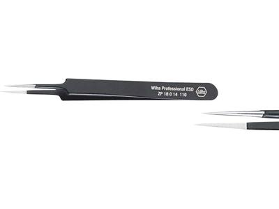 Wiha ZP18014110 Precisiepincet Professional ESD type 5 5, 110 mm - 32334 Wiha ZP18014110 Precisiepincet Professional ESD type 5 5, 110 mm - 32334