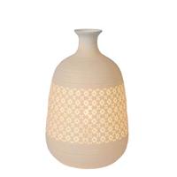 Lucide TIESSE - Tafellamp - Ø 18,6 cm - 1xE14 - Wit - thumbnail