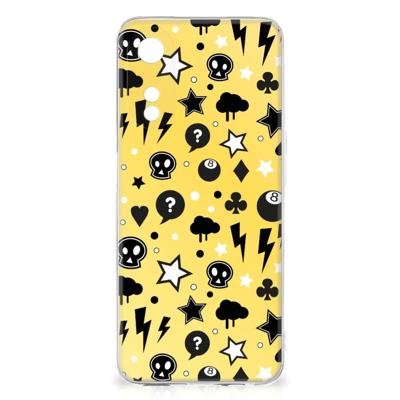 Silicone Back Case OPPO A78 5G | A58 5G Punk Geel Silicone Back Case OPPO A78 5G | A58 5G Punk Geel