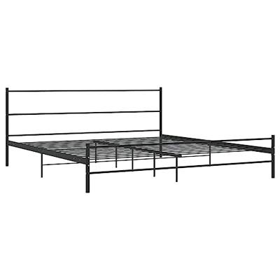 VidaXL Bedframe metaal zwart 180x200 cm VidaXL Bedframe metaal zwart 180x200 cm
