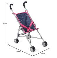 Mini-Poppenbuggy Roma - Confetti Pink - thumbnail