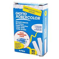Giotto krijt Robercolor wit, doos met 10 krijtjes - thumbnail