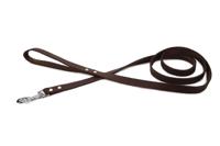 Hondenriem van leer 200cm x 20mm bruin - thumbnail