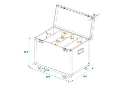 Roadinger ROADINGER Flightcase 4x Multiflood Pro
