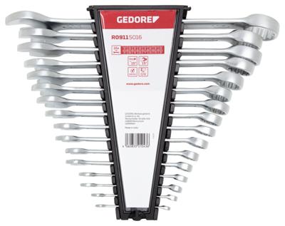Gedore RED 3301043 R09115016 Ring-steeksleutelset 16-delig Sleutelbreedte (metrisch) 07 - 19 mm