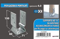 Connex Pergolasteun U Knik 71X150X60X4 Vvz - HV4280 - thumbnail