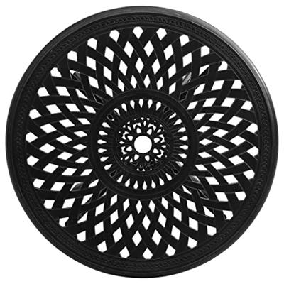 Tuintafel 78x78x72 cm gietaluminium zwart
