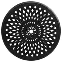 Tuintafel 78x78x72 cm gietaluminium zwart - thumbnail