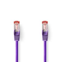 Nedis CCGL85221VT10 Cat6-kabel Rj45 Male Rj45 Male S/ftp 1.00 M Rond Lszh Violet Label - thumbnail