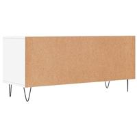 Tv-meubel 100x34,5x44,5 cm bewerkt hout wit - thumbnail