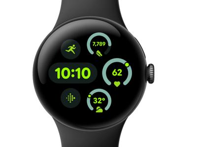 Smartwatch Google Zwart 1,2"