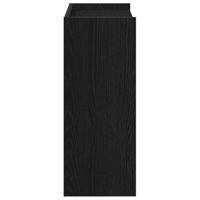 VidaXL Schoenenrek 60x25x62 cm bewerkt hout zwart - thumbnail