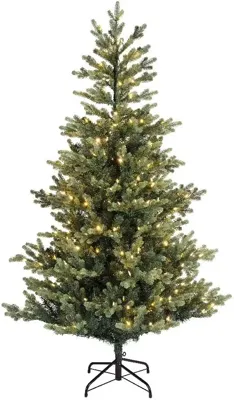 Everlands Geneva fir klassiek verlichte kunstkerstboom groen 180cm, 360 lampjes