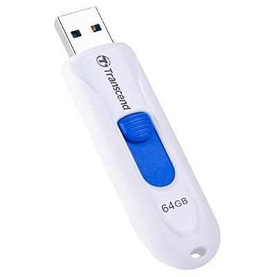 Transcend JetFlash® 790 USB-stick 64 GB Wit, Blauw TS64GJF790W USB-A 3.1 Gen 1 Transcend JetFlash® 790 USB-stick 64 GB Wit, Blauw TS64GJF790W USB-A 3.1 Gen 1