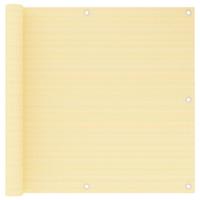 VidaXL Balkonscherm 90x500 cm hdpe beige - thumbnail