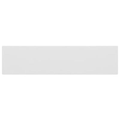 Wastafel met overloop keramiek matwit