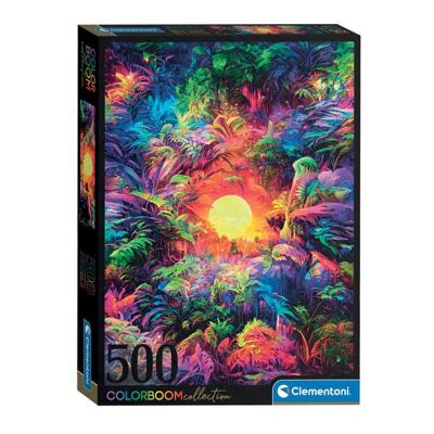 Clementoni legpuzzel psyschedelic jungle sunrise colorboom, 500st. Clementoni legpuzzel psyschedelic jungle sunrise colorboom, 500st.