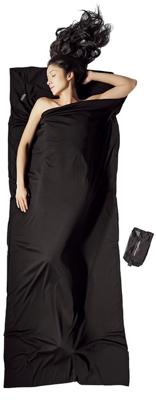 Cocoon Travel Sheet 100% Merino Wool Lakenzak Black Cocoon Travel Sheet 100% Merino Wool Lakenzak Black