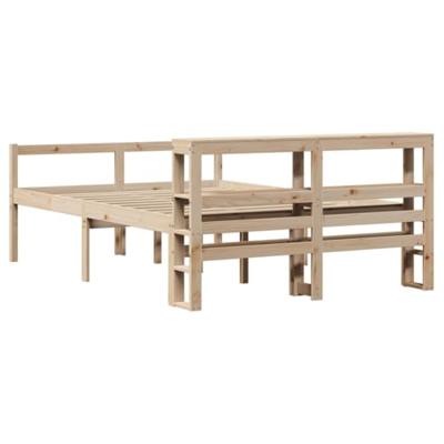 Seniorenbed met hoofdbord massief grenenhout 160x200 cm