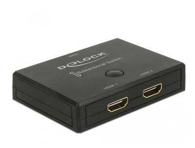 DeLOCK hdmi 2 - 1 switch bidirectional 4k 60 hz hdmi switch (zwart)