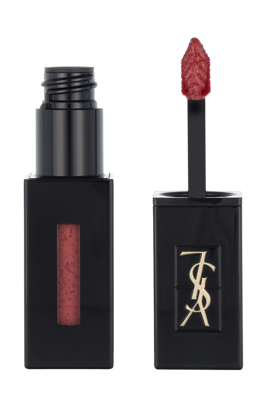 Yves Saint Laurent - YSL Rouge Pur Couture Vernis A Levres Vinyl Creamy Lip Stain 407 Carmin Session Lippenstift Lipgloss 5.5 ml Dames