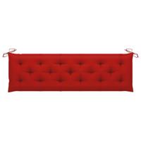 VidaXL Tuinbankkussen 180x50x7 cm oxford stof rood - thumbnail