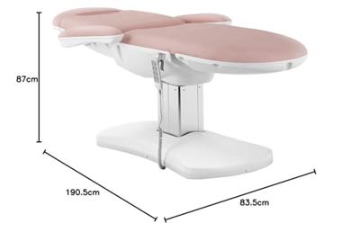 Behandelstoel - 350 W - 190 x 55 x 67 - 87 cm - 150 kg - Roze, Wit