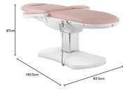 Behandelstoel - 350 W - 190 x 55 x 67 - 87 cm - 150 kg - Roze, Wit - thumbnail