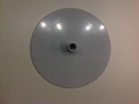 Voetplaat rond diameter 16cm grijs - thumbnail