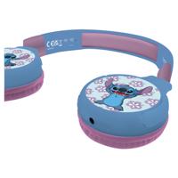 Lexibook - Disney Stitch HPBT010D 2-in-1 Bluetooth and Wired Headphones with Microphone and Control Button, Foldable and Adjustable, Rechargeable Long Term Battery - thumbnail