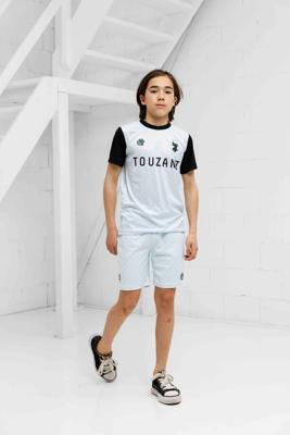 Touzani Hikarimono Voetbalshirt Kids Lichtblauw Zwart Touzani Hikarimono Voetbalshirt Kids Lichtblauw Zwart