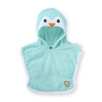 Corolle badcape voor babypop - pinguin, 36cm - thumbnail