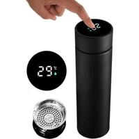 Thermosfles met graden display - Diverse kleuren - thumbnail