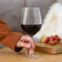 Rode wijnglazen graveren - 4 stuks - thumbnail