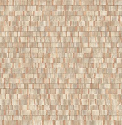 Dutch Wallcoverings Artisan Small Metallic - Wood Copper