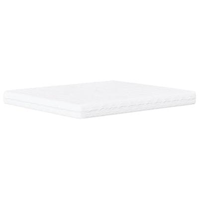 Bed met matras kunstleer grijs 160x200 cm