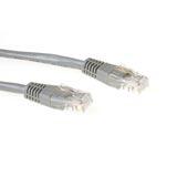 ACT Grijze 1 meter U/UTP CAT6 patchkabel met RJ45 connectoren - thumbnail