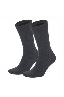 Tommy Hilfiger Men Sock Classic Antraciet melange 2-pack-43/46