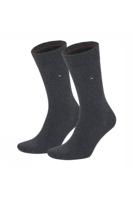 Tommy Hilfiger Men Sock Classic Antraciet melange 2-pack-43/46 - thumbnail