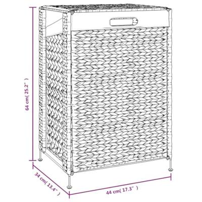Wasmand 44x34x64 cm waterhyacint