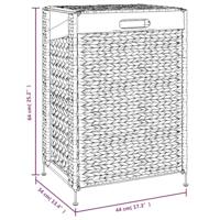 Wasmand 44x34x64 cm waterhyacint - thumbnail