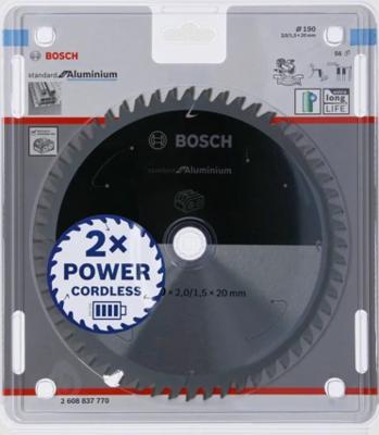 Bosch Accessories 2608837770 2608837770 Cirkelzaagblad 190 x 20 mm Aantal tanden: 56 1 stuk(s)