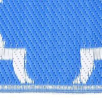 Buitenkleed 190x290 cm polypropeen blauw - thumbnail