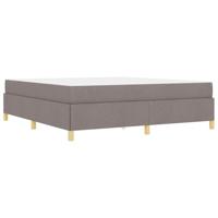 Boxspring bed Anders Taupe en Wit 180 x 200 cm Stof - thumbnail