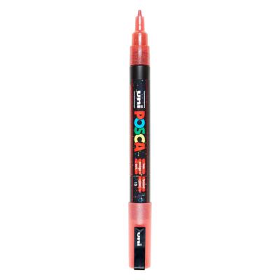 Paintmarker Uni POSCA PC3M fijn glitter rood