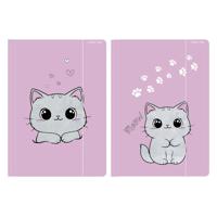 Map met Elastiek A4 Kat - thumbnail