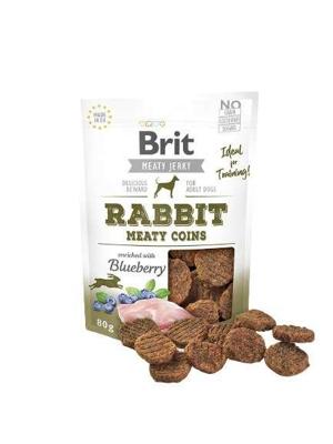 BRIT Meat Jerky Coins Rabbit - traktatie voor hond - 80g