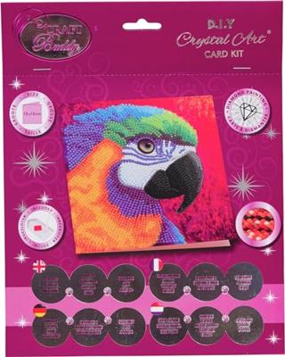 Diamond painting papegaai kaart maken